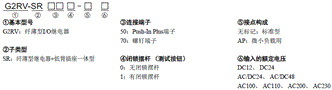 G2RV-SR 种类 2
